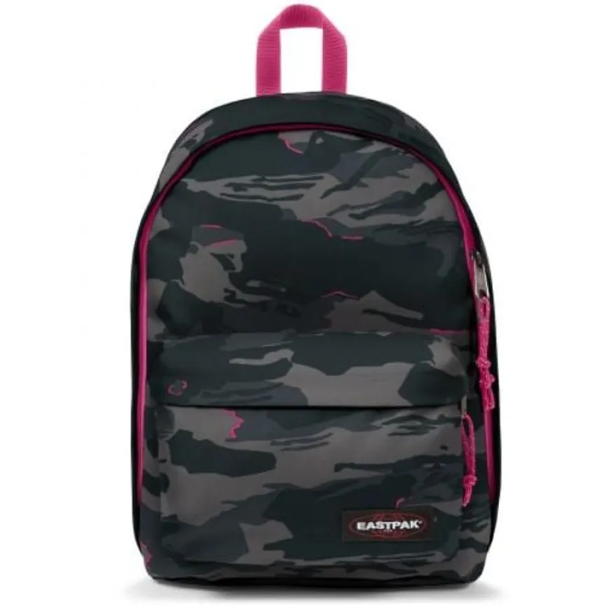 EASTPAK Out Of Office - Sac à dos camouflage noir/gris avec compartiment pour ordinateur portable