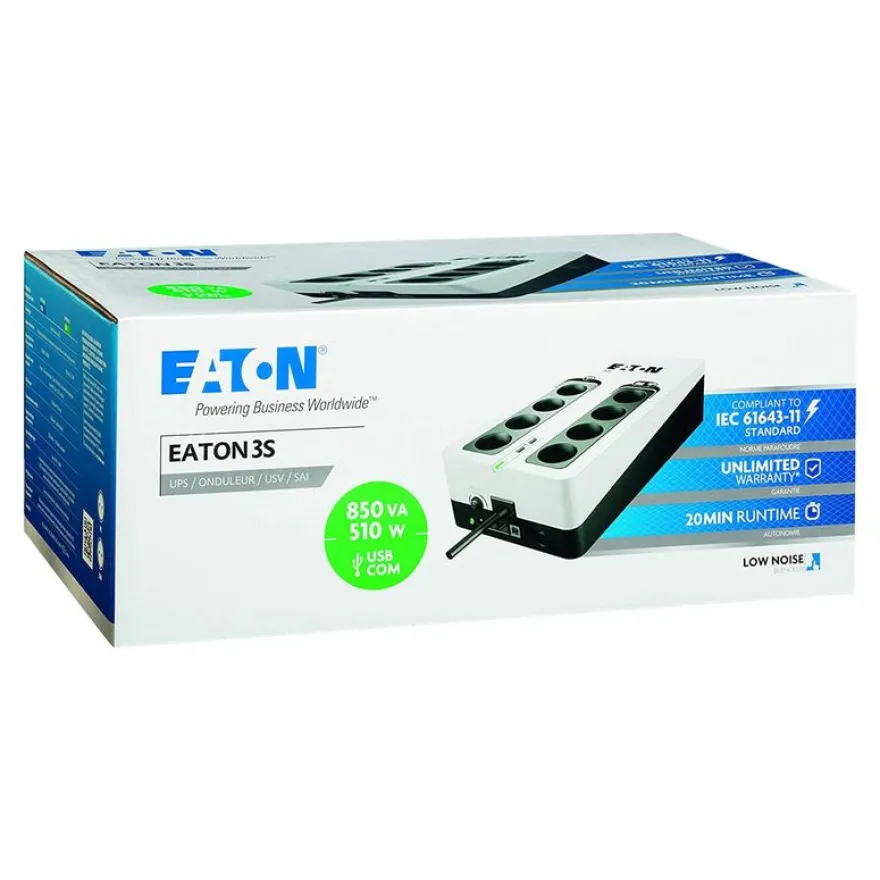 EATON 3S 850 - Onduleur 8 prises - 510 W