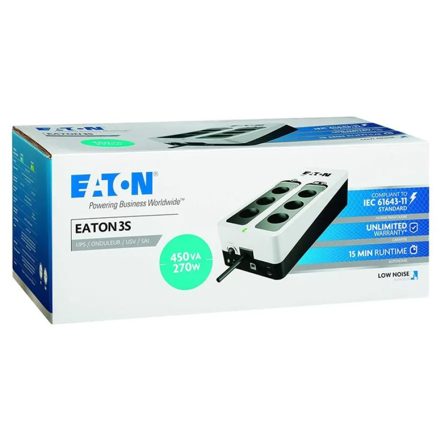 EATON 3S 450 - Onduleur 6 prises - 270 W