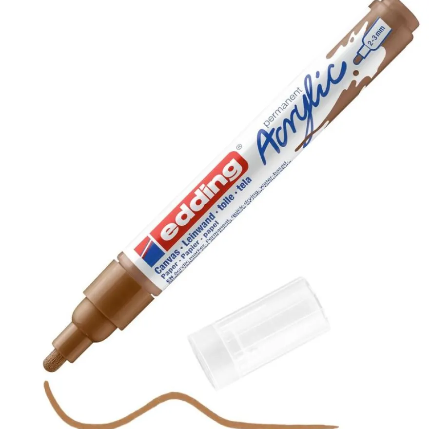 Edding 5100 - Marqueur acrylique - noisette