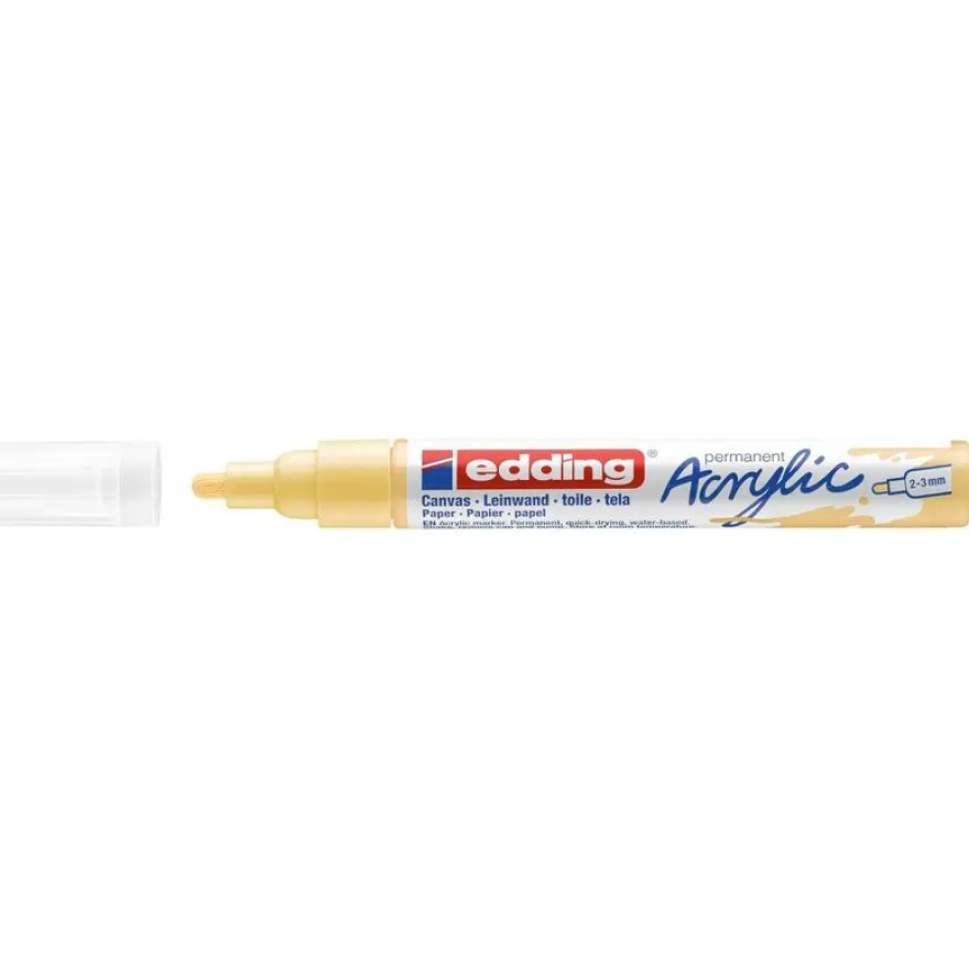Edding 5100 - Marqueur acrylique - jaune pastel