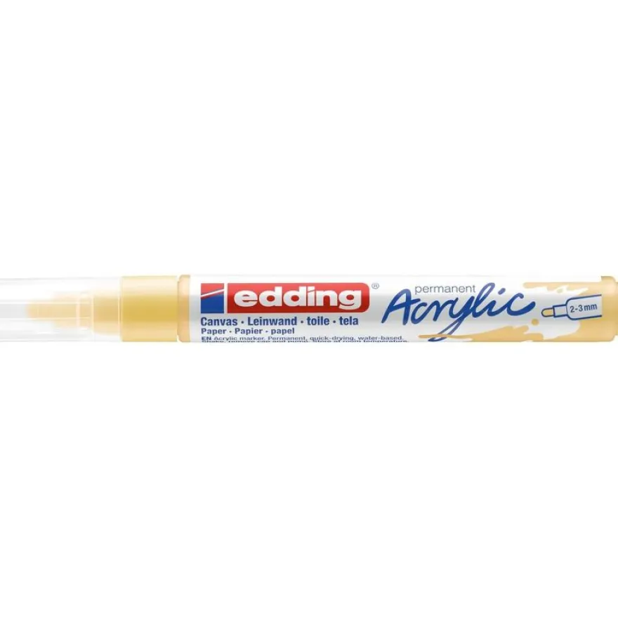 Edding 5100 - Marqueur acrylique - jaune pastel