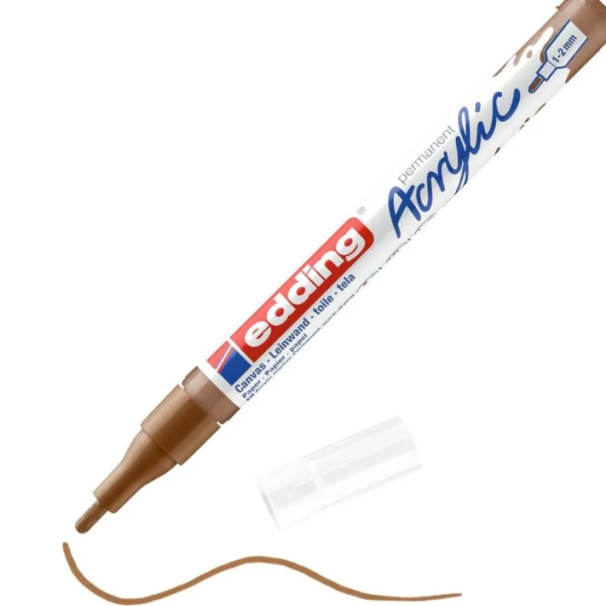 Edding 5300 - Marqueur acrylique - noisette