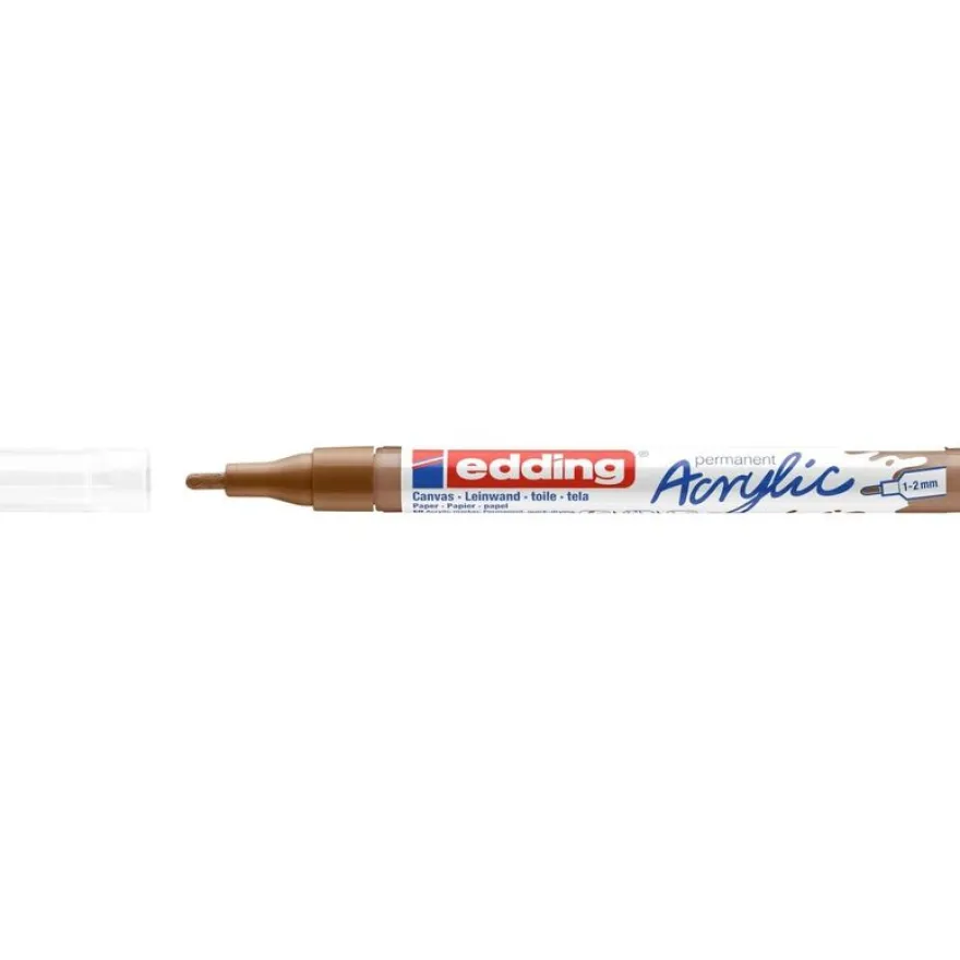 Edding 5300 - Marqueur acrylique - noisette