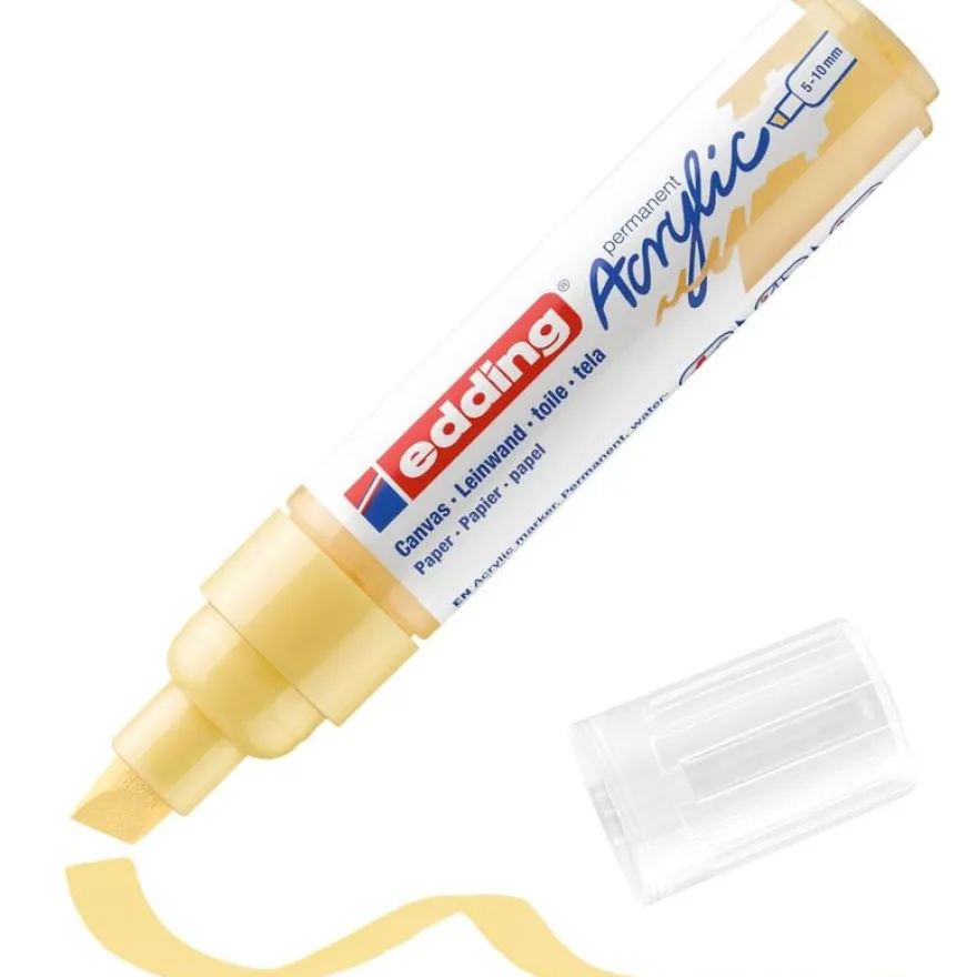 Edding 5000 - Marqueur acrylique - jaune pastel