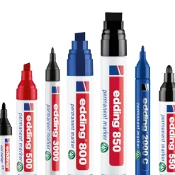 Edding - Blister de 1 Marqueur Permanent en Aluminium recyclé e-800XL Noir - Pointe Extra Large 4-12 mm