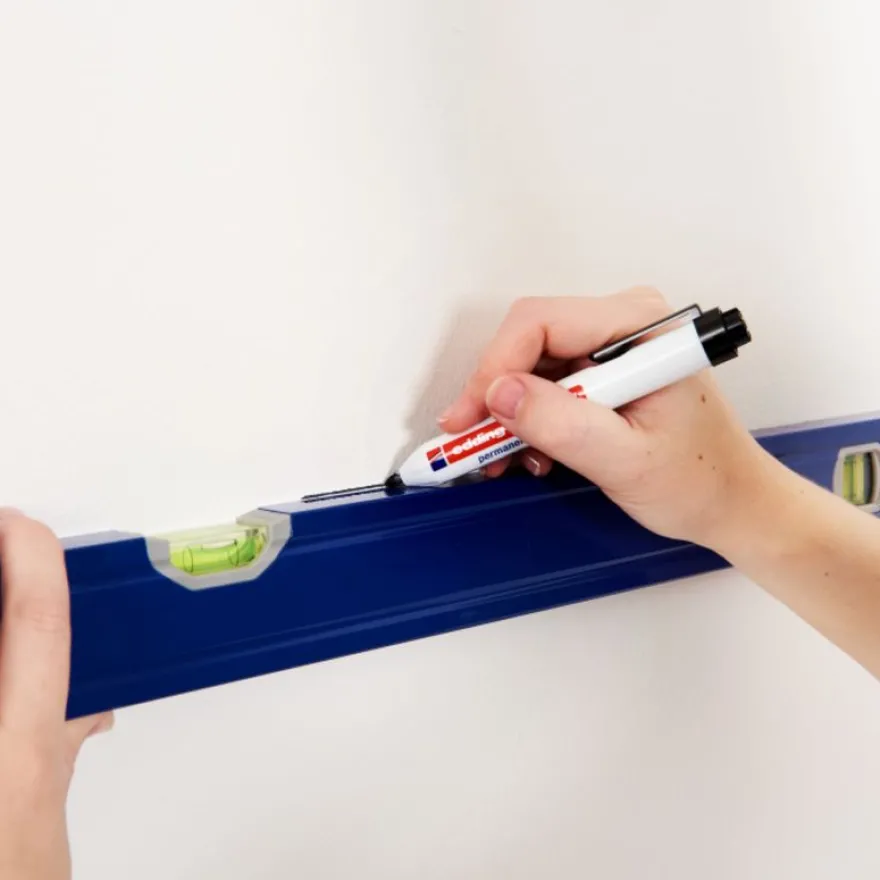 Edding - Blister de 1 Marqueur Permanent Retractable e-11 Noir - Pointe Ogive 1,5-3 mm