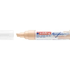 Edding - Marqueur Acrylique e-5000 Beige chaud - Pointe Large Biseautée 5-10 mm