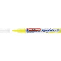 Edding - Marqueur Acrylique e-5100 Jaune Fluo Mat - Pointe Ogive 2-3 mm