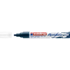 Edding - Marqueur Acrylique e-5100 Bleu nuit Mat - Pointe Ogive 2-3 mm