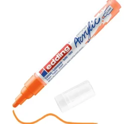 Edding - Marqueur Acrylique e-5100 Orange Fluo Mat - Pointe Ogive 2-3 mm