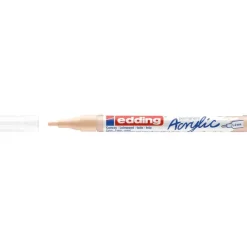 Edding - Marqueur Acrylique e-5300 Beige chaud - Pointe Ogive fine 1-2 mm