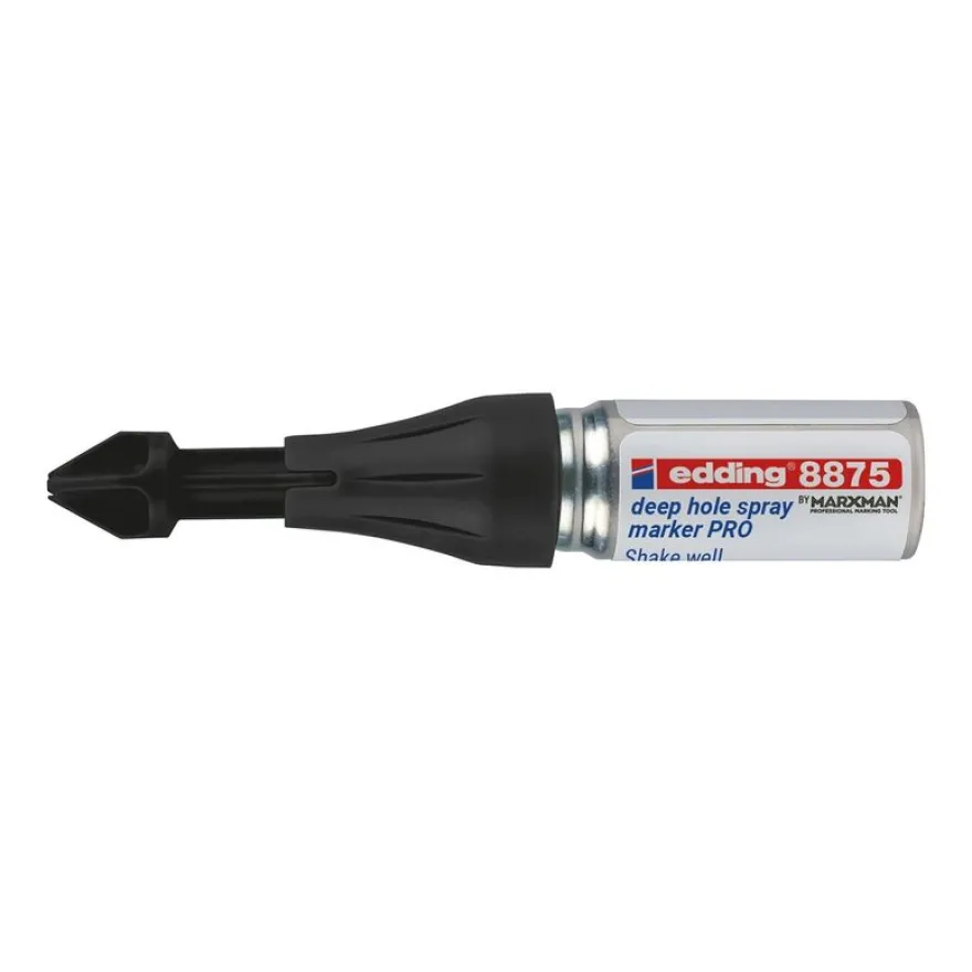 edding - Marqueur Spray Zones Inaccessibles e-8875 Vert Fluo - Pulvérisation jusqu'à 100 mm