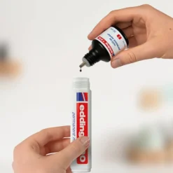 edding - Recharge d'encre pour Marqueurs Permanents e-T25 Rouge - Flacon 30 ml