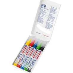 edding - Set de 5 Marqueurs Acrylique e-5100 Assortis - Pointe Ogive 2-3 mm
