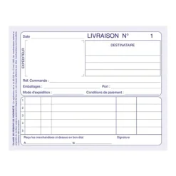 ELVE - 10 Manifolds Carnets de livraisons - 50 dupli - 10,5 x 14 cm