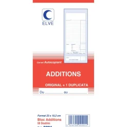 Elve - Bloc additions 50 dupli - format 235x102 mm