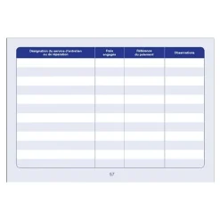 ELVE - Carnet de bord véhicule de service - 15 x 21 cm