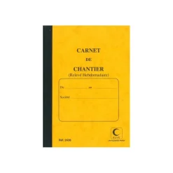 ELVE - Carnet de chantier - relevé hebdomadaire - 80 pages - 130 x 190 mm