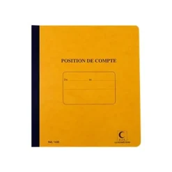 ELVE - Carnet de Position de compte - 21 x 19 cm - 80 pages