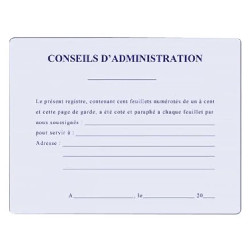 ELVE - Classeur de conseil d'administrations avec recharge - A4