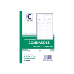 ELVE - Manifold Carnet de commandes - 50 tripli - 21 x 14 cm