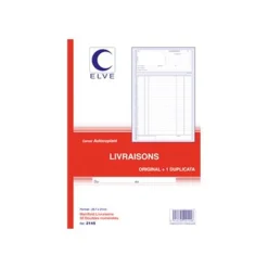 ELVE - Manifold Carnet de livraisons - 50 dupli - A4