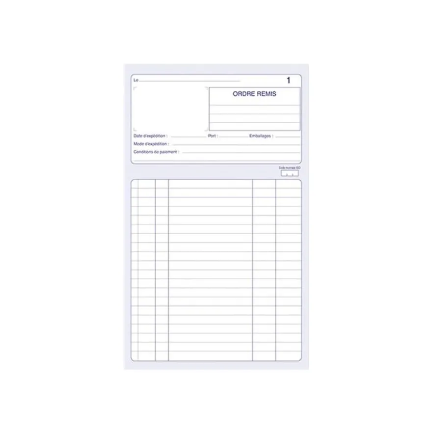 ELVE - Manifold Carnet d'ordres - 50 tripli - 21 x 14 cm