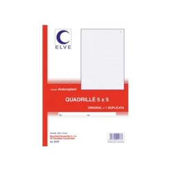 ELVE - Manifold quadrillé 5x5 - 50 dupli - A4