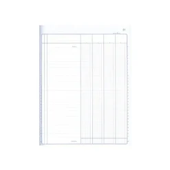 ELVE - Piqûre comptable - 4 colonnes par page - 32 x 25 cm - 80 pages