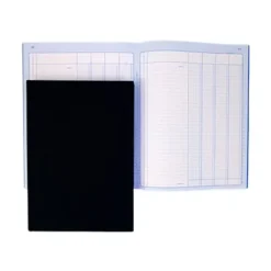 ELVE - Piqûre comptable - 4 colonnes par page - 31 x 21 cm - 100 pages