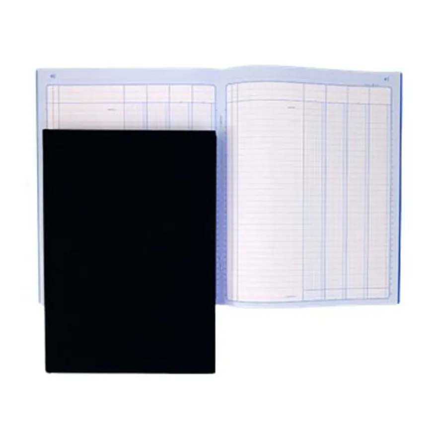 ELVE - Piqûre comptable - 4 colonnes par page - 31 x 21 cm - 100 pages