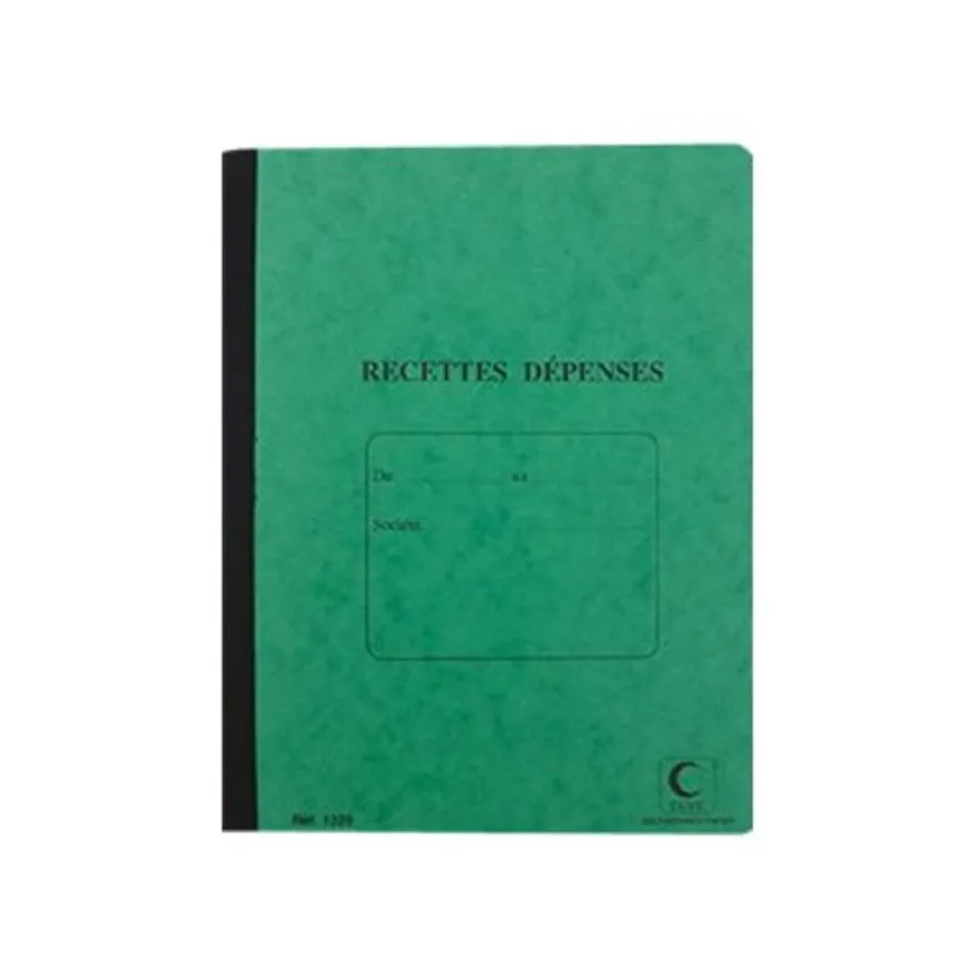 ELVE - Piqûre recettes/dépenses - 22 x 17 cm - 80 pages