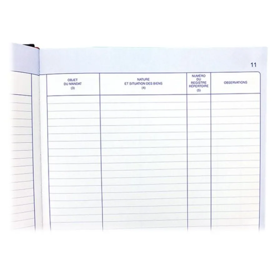ELVE - Registre de transactions immobilières et fonds de commerce - 32 x 25 cm