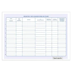 ELVE - Registre des conventions de stage - A4