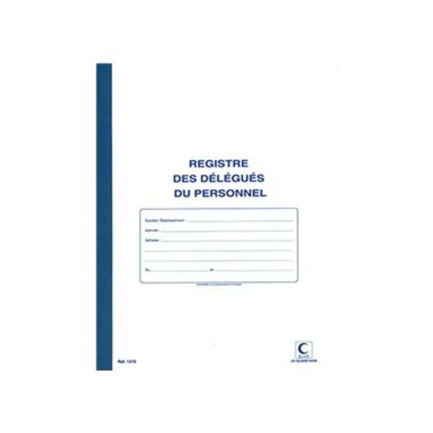 ELVE - Registre des délégués du personnel - 32 x 24 cm