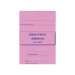 ELVE - Registre d'appel sans entaillage - A4 - 24 pages