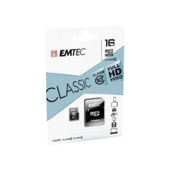 Emtec - carte mémoire 16 Go - Class 10 - micro SDHC