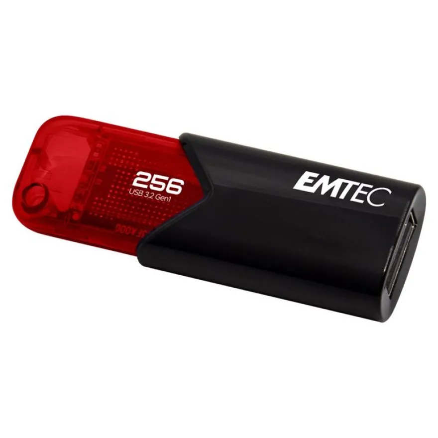Emtec B110 Click Easy 3.2 - clé USB 3.2 - 256 Go - rouge