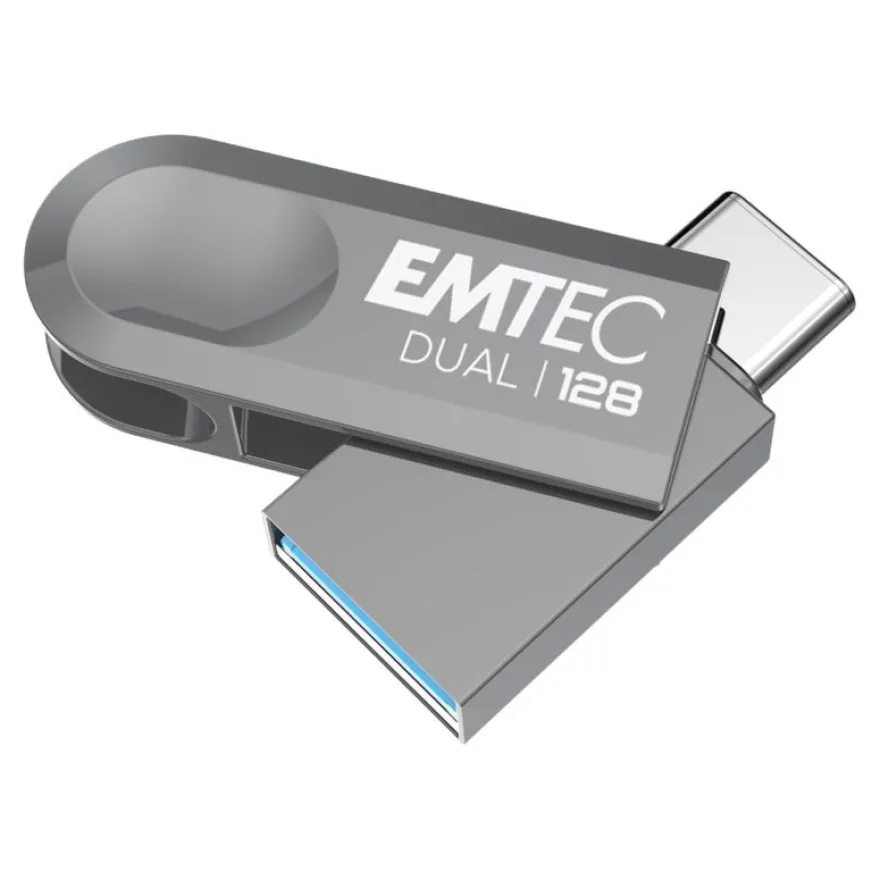 EMTEC Dual D280 - Clé USB 128 Go - USB 3.2 Gen 1