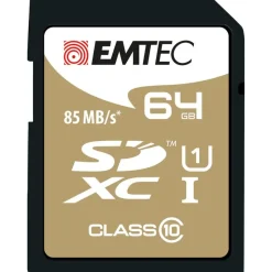 Emtec Elite Gold - carte mémoire 64 Go - Class 10 - SDXC UHS-I U1