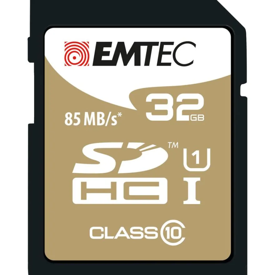 Emtec Elite Gold - carte mémoire 32 Go - Class 10 - SDHC UHS-I U1