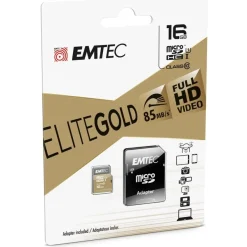 Emtec Elite Gold - carte mémoire 16 Go - Class 10 - micro SDHC