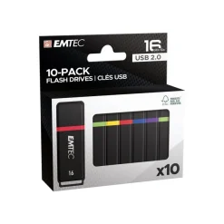 EMTEC K100 - Pack de 10 clés USB - 16 Go - USB 2.0