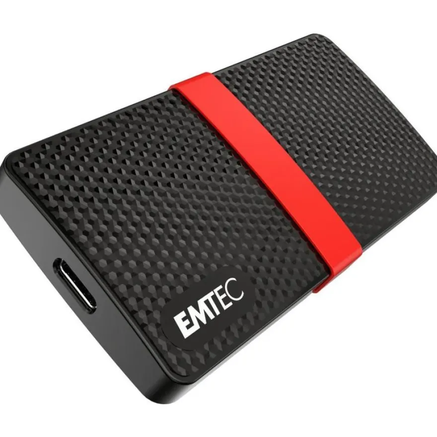 Emtec X200 - Disque dur SSD - 2 To - USB Typ-C - 3.2 Gen 1 (3.1 Gen 1)