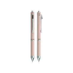 Enzo Varini - Stylo à bille 4 en 1 : 3 couleurs et 1 porte-mine - mauve
