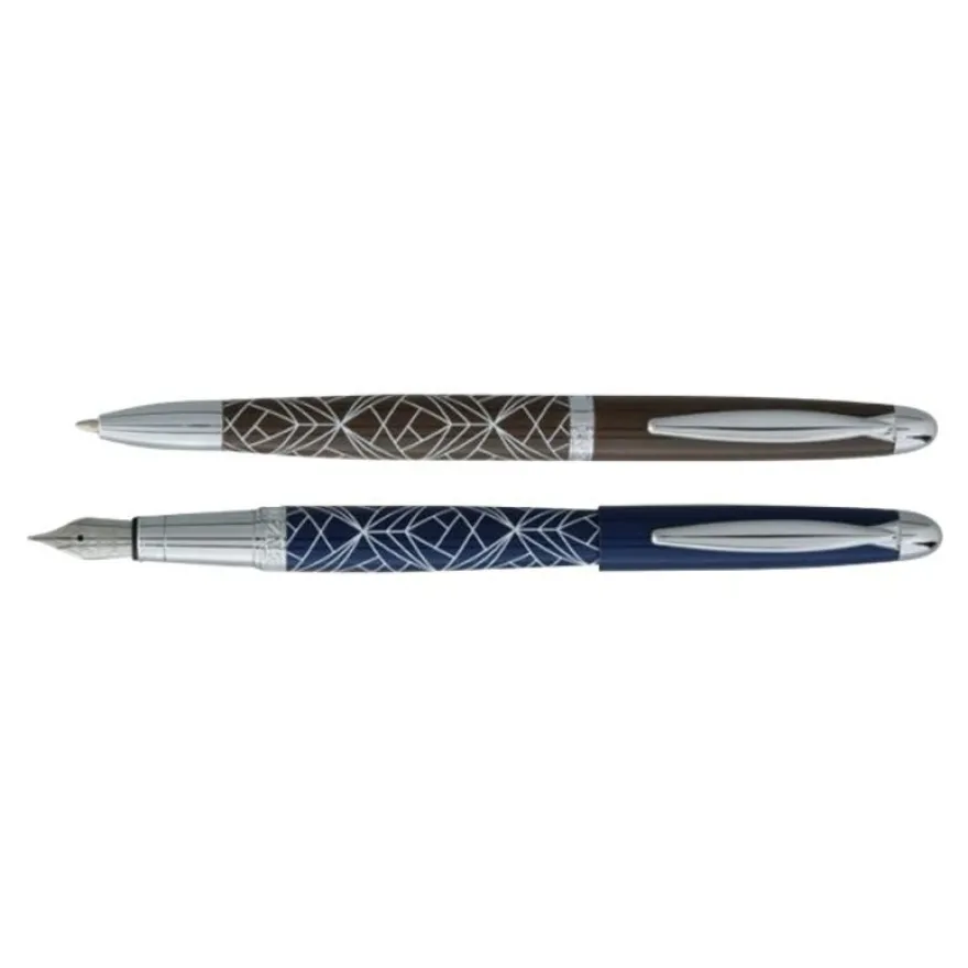 Enzo Varini Maggiore - Parure Stylo bille/Stylo plume violet