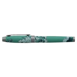 Enzo Varini Mini Taormina Tropea - Roller - acier vert motif vague