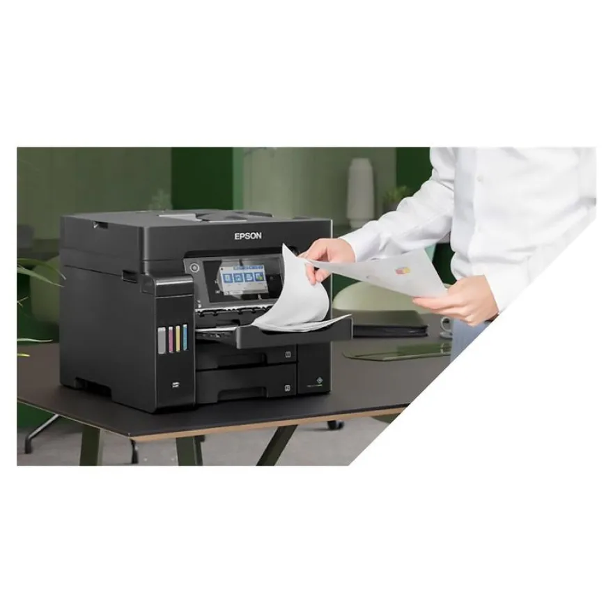 Epson EcoTank ET-5855 - Imprimante multifonction jet d'encre couleur A4 - USB, LAN, Wi-Fi(ac) - noir