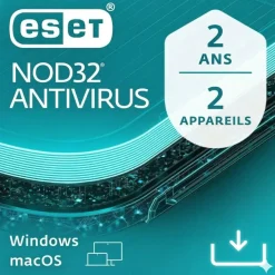 ESET NOD32 Antivirus - Licence d'abonnement - 2 ans - 2 PC - Win